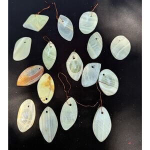 Vintage Real Crystal Rock Agate Argentina Various shapes Christmas Ornaments-C2